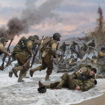 Assault On Omaha - D-Day Landings Poster - 30  ½” x 21 ½”