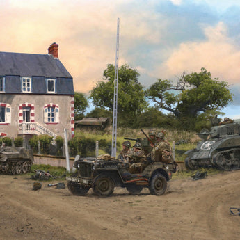 Dead Man's Corner - WW2 Normandy Poster - 25 ” x 17 ½ ”