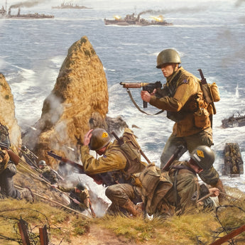 Vital Assault - Pointe du Hoc D-Day Poster - 35" x 25"